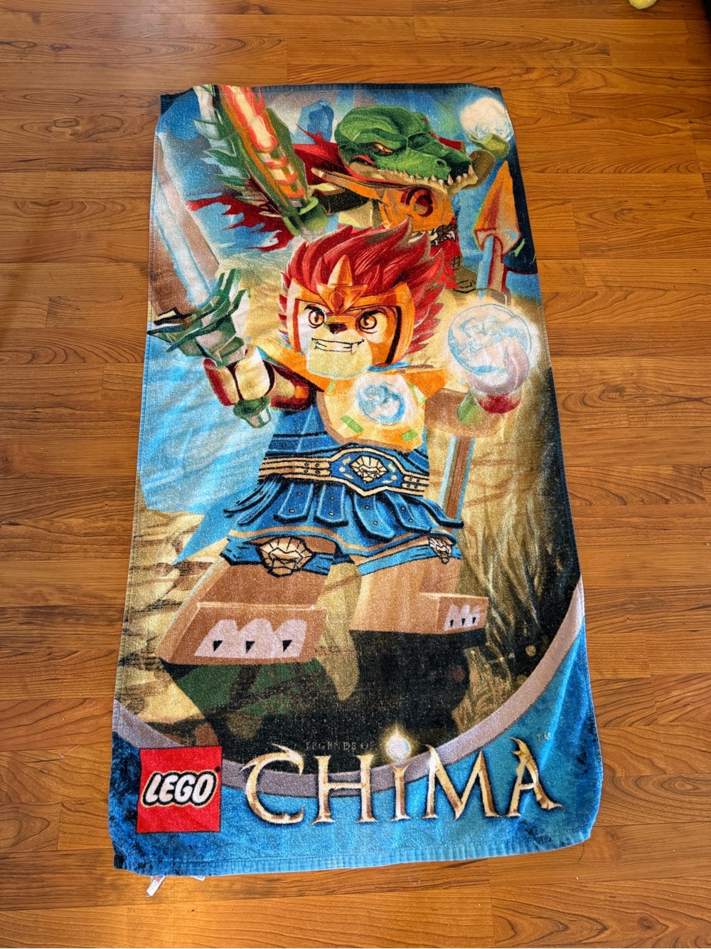2013 Lego Chima Beach Towel - Blue, Red, Green